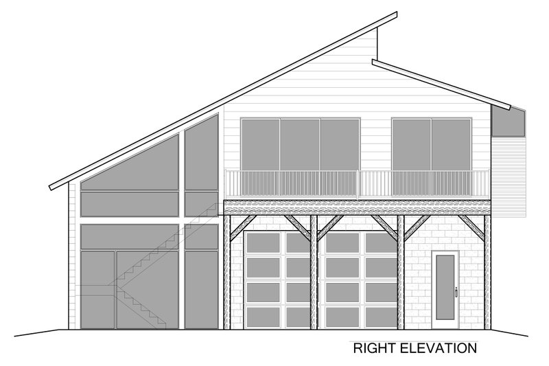 Home Plan - Exterior - Other Elevation 1 for Contemporary House Plan #1058-214 - 3 bed, 2.5 bath