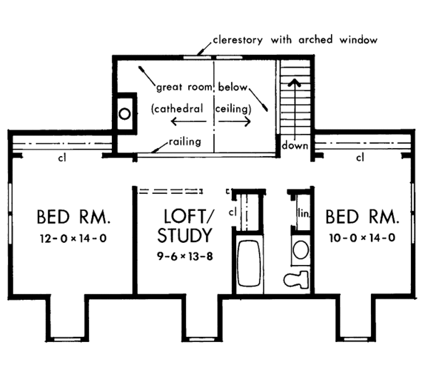 Architectural House Design - Country Floor Plan - Upper Floor Plan #929-80