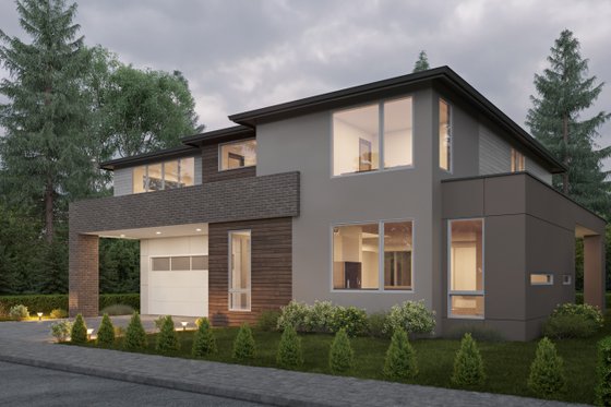 Exterior - Other Elevation for Contemporary House Plan #1066-235 - 4 bed, 3.5 bath