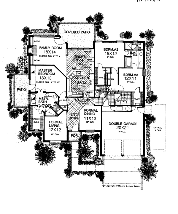 Architectural House Design - Country Floor Plan - Main Floor Plan #310-1120
