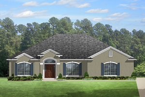 Architectural House Design - European Exterior - Front Elevation Plan #1058-133