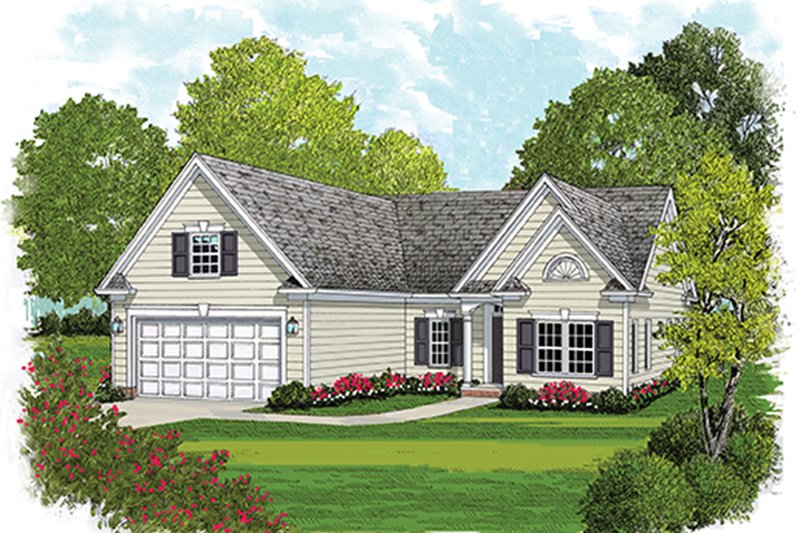 Home Plan - Exterior - Front Elevation 3 for Colonial House Plan #453-627 - 4 bed, 2 bath