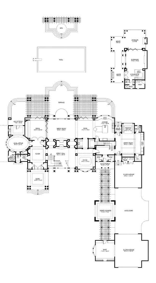 Architectural House Design - Prairie Floor Plan - Main Floor Plan #132-354