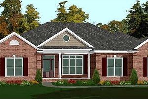 Traditional Exterior - Front Elevation Plan #63-176