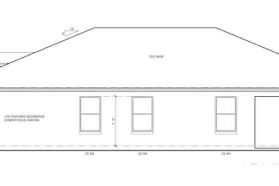 Exterior - Other Elevation for Mediterranean House Plan #1058-55 - 4 bed, 2 bath