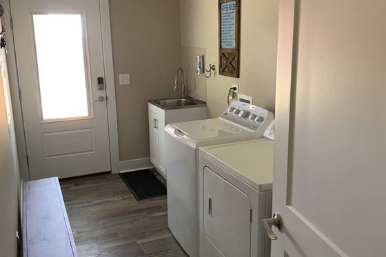 Interior - Laundry for Cottage House Plan #44-165 - 2 bed, 2 bath