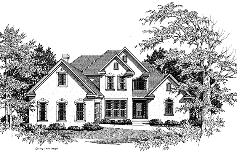 Architectural House Design - European Exterior - Front Elevation Plan #952-174