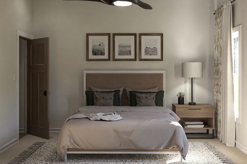 Architectural House Design - Interior - Master Bedroom for Barndominium House Plan #455-262 - 3 bed, 2 bath