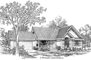 Country Style House Plan - 3 Beds 2 Baths 1417 Sq/Ft Plan #929-238 