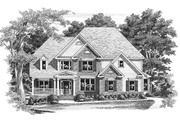 Colonial Style House Plan - 4 Beds 3.5 Baths 2843 Sq/Ft Plan #927-558 