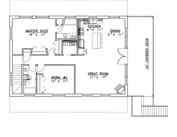 House Design - Contemporary Floor Plan - Main Floor Plan #117-839