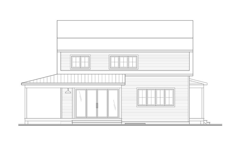 Architectural House Design - Exterior - Rear Elevation for Country House Plan #23-2765 - 5 bed, 2.5 bath