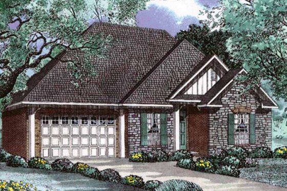 Exterior - Front Elevation 3 for Country House Plan #17-2958 - 3 bed, 2 bath