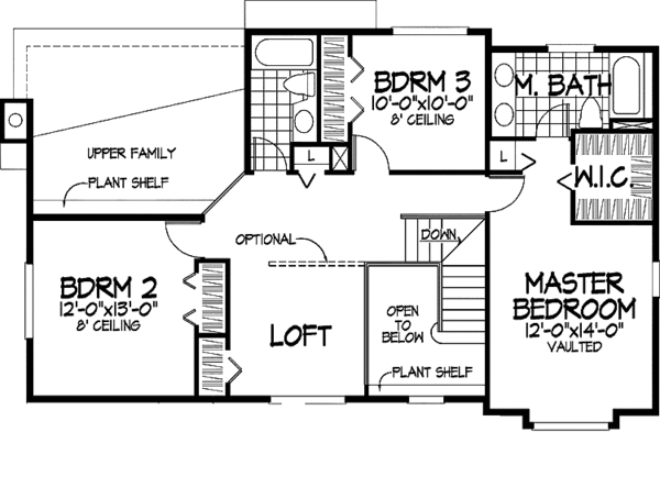 House Design - Country Floor Plan - Upper Floor Plan #320-934