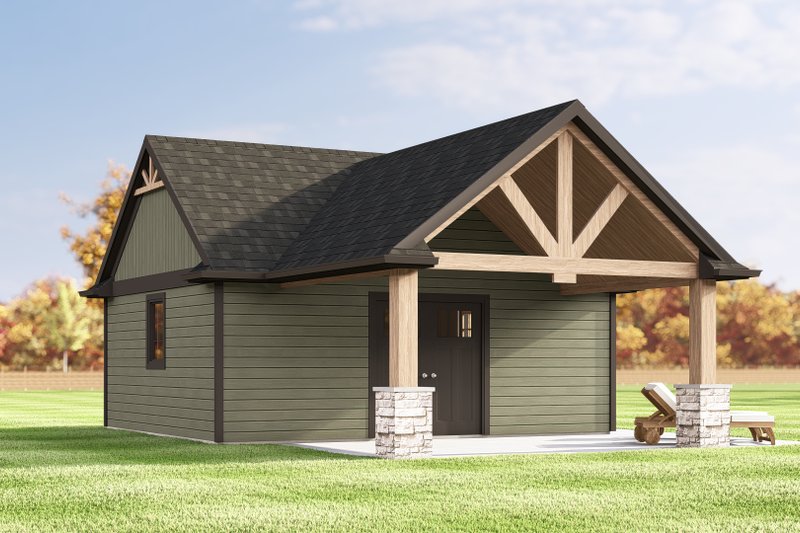 House Design - Exterior - Other Elevation 2 for Country House Plan #1064-365, 0 bath