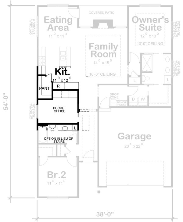 House Plan Design - Traditional Floor Plan - Other Floor Plan #20-2433