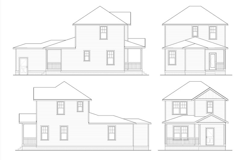Home Plan - Exterior - Other Elevation for Victorian House Plan #936-57 - 3 bed, 2 bath
