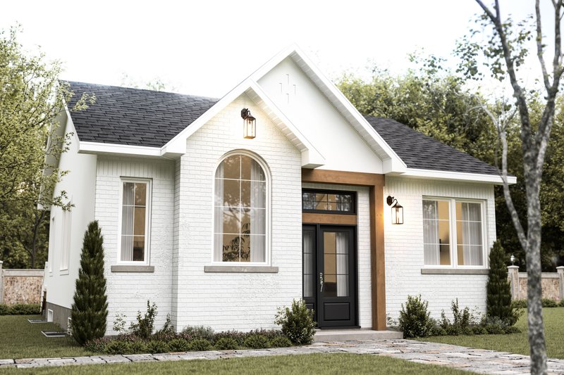 Dream House Plan - Exterior - Front Elevation 4 for Country House Plan #23-2358 - 2 bed, 1 bath
