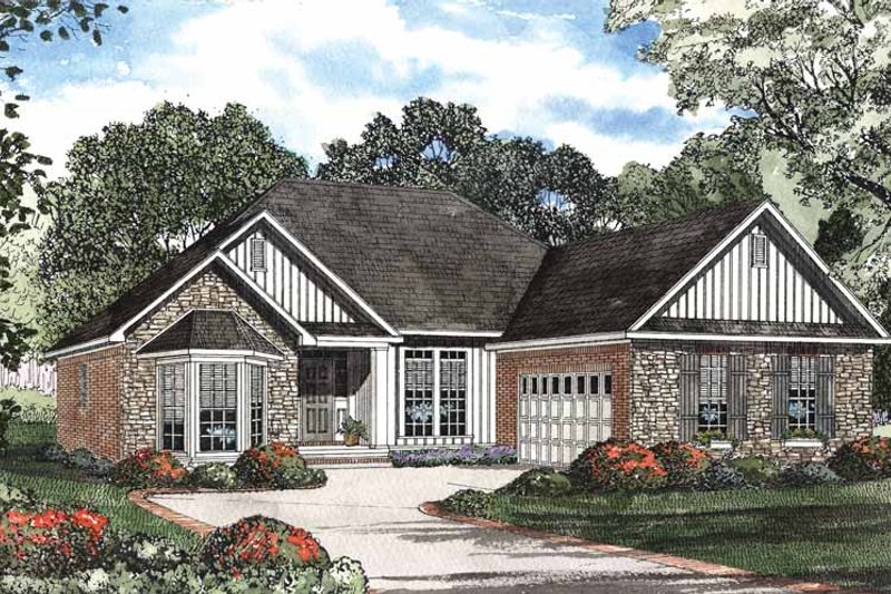 House Plan Design - Traditional Exterior - Front Elevation Plan #17-2896