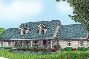 Country Exterior - Front Elevation Plan #11-247