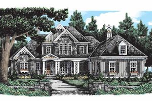 Country Exterior - Front Elevation Plan #927-289