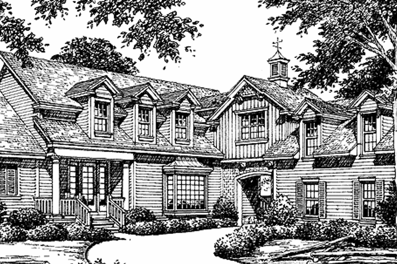 Home Plan - Country Exterior - Front Elevation Plan #417-646