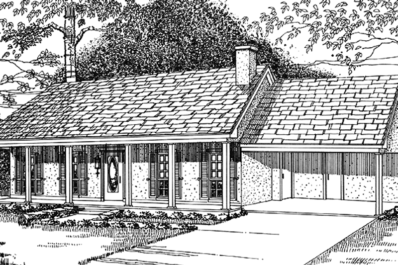 House Design - Country Exterior - Front Elevation Plan #406-9630