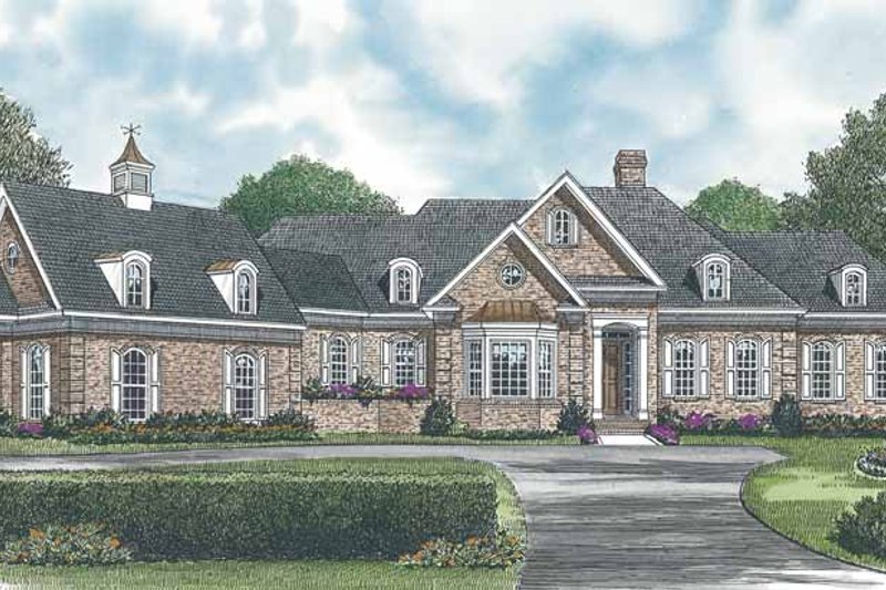 Architectural House Design - Traditional Exterior - Front Elevation Plan #453-547