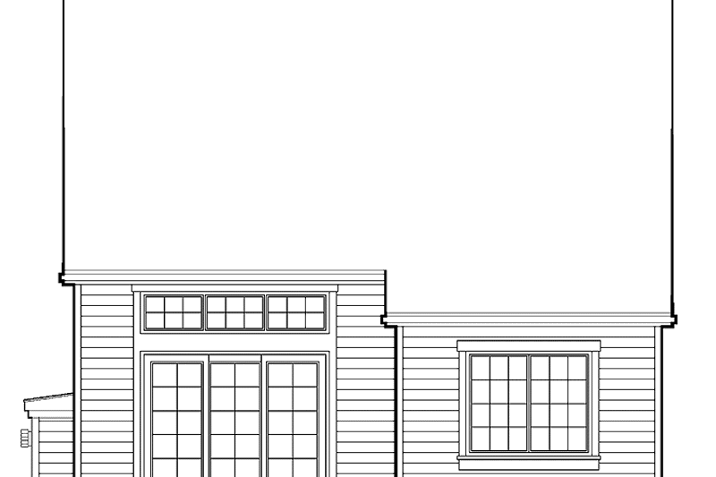 Architectural House Design - Exterior - Rear Elevation for Craftsman House Plan #48-794 - 3 bed, 2 bath