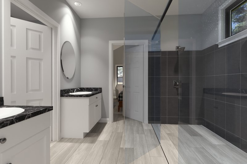 Architectural House Design - Interior - Master Bathroom for Cottage House Plan #513-2415 - 3 bed, 2 bath