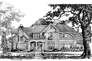 Architectural House Design - Country Exterior - Front Elevation Plan #952-268