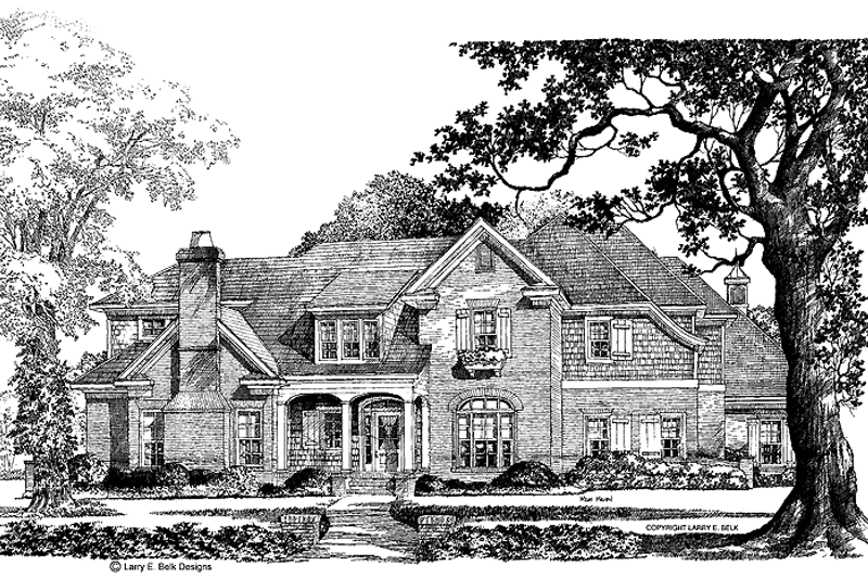House Blueprint - Country Exterior - Front Elevation Plan #952-268