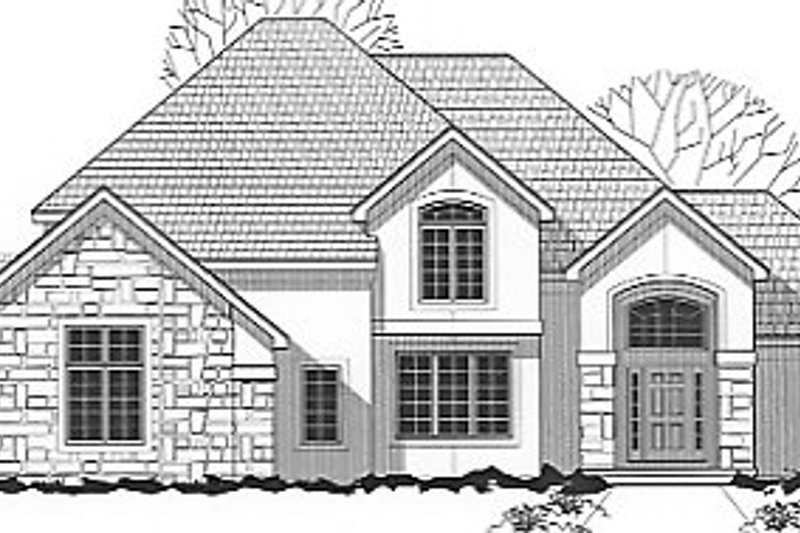 Traditional Style House Plan - 4 Beds 3.5 Baths 3422 Sq/Ft Plan #67-439