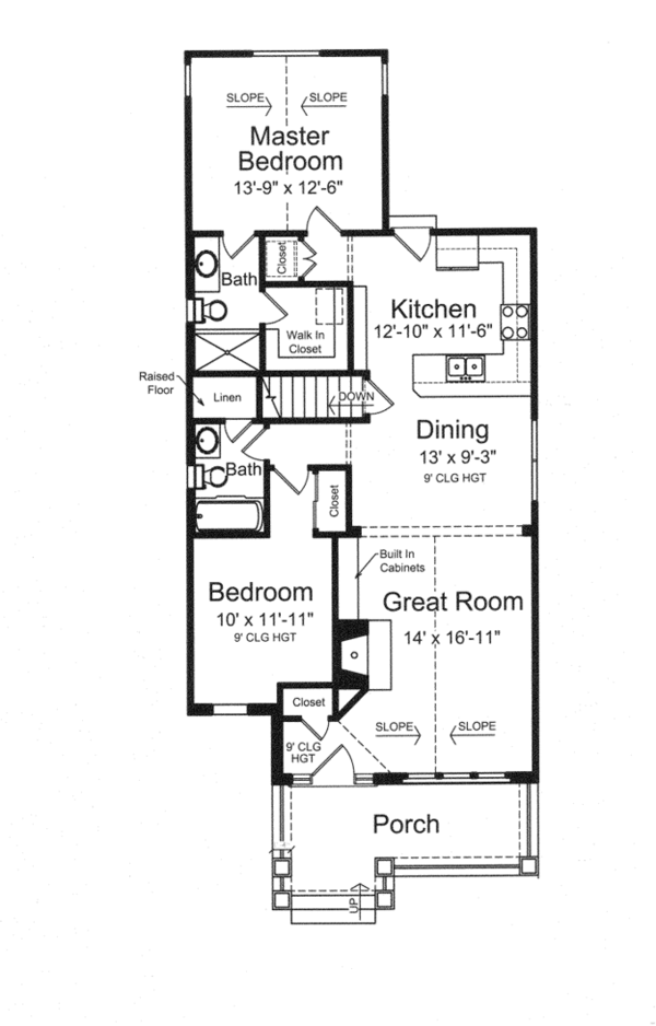 Home Plan - Craftsman Floor Plan - Main Floor Plan #46-842
