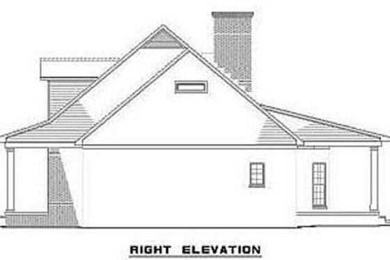Exterior - Other Elevation 2 for Colonial House Plan #17-2068 - 4 bed, 2.5 bath