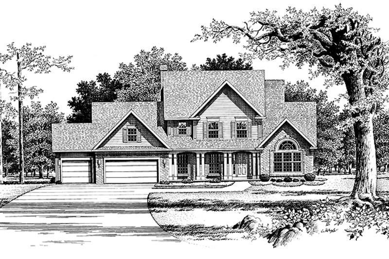 House Design - Country Exterior - Front Elevation Plan #316-137