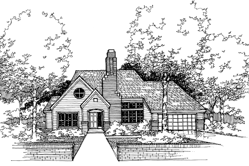 Home Plan - Traditional Exterior - Front Elevation Plan #320-1502