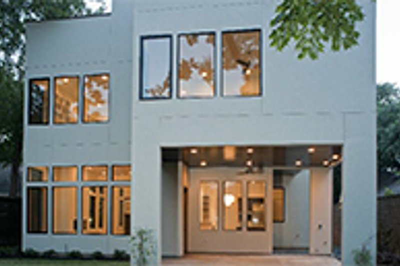 Architectural House Design - Exterior - Rear Elevation for Contemporary House Plan #1021-12 - 4 bed, 4.5 bath