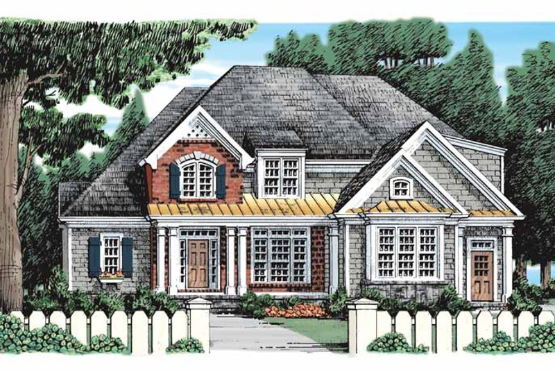 Architectural House Design - Country Exterior - Front Elevation Plan #927-915