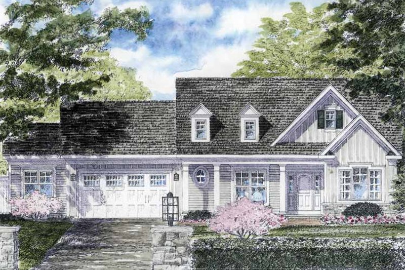 Home Plan - Colonial Exterior - Front Elevation Plan #316-264