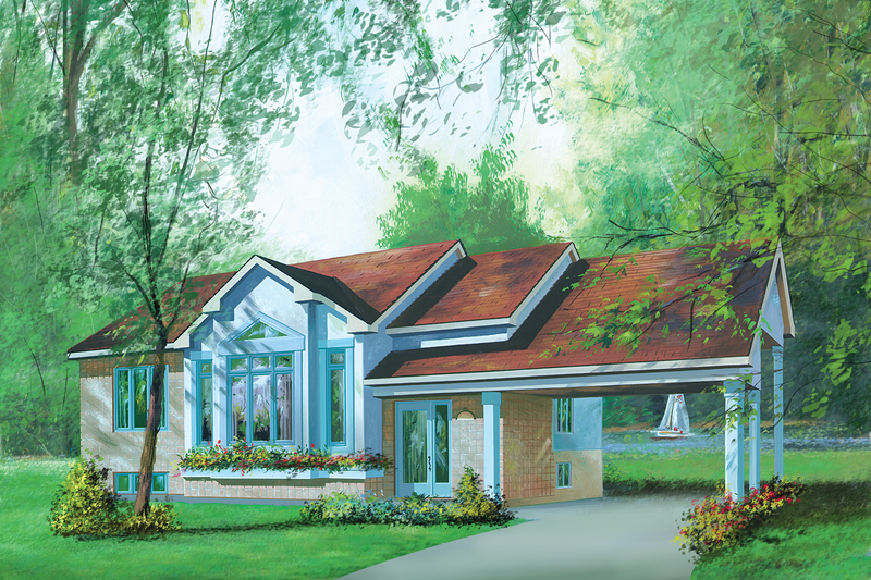 Home Plan - Traditional Exterior - Front Elevation Plan #25-1161