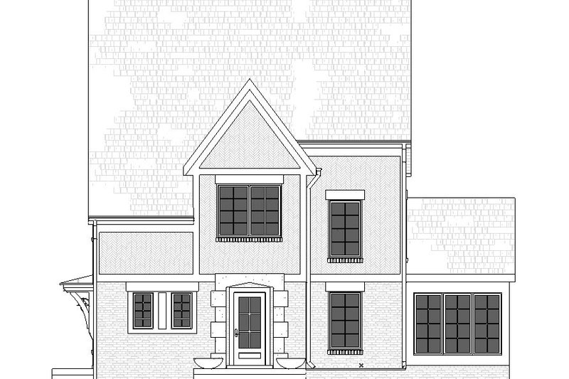 Architectural House Design - Exterior - Front Elevation 3 for Tudor House Plan #901-164 - 5 bed, 3.5 bath