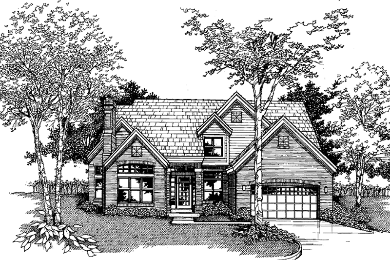 Home Plan - Traditional Exterior - Front Elevation Plan #320-589