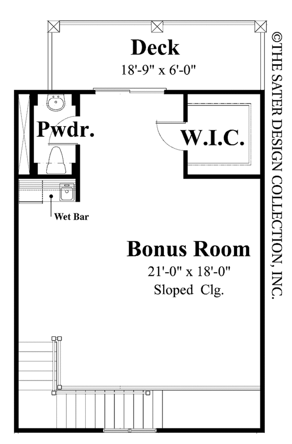 Architectural House Design - Classical Floor Plan - Upper Floor Plan #930-372
