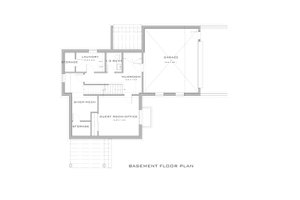 Floor Plan - Lower Floor for Modern House Plan #909-10 - 3 bed, 3 bath