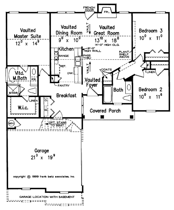 House Blueprint - Country Floor Plan - Main Floor Plan #927-549