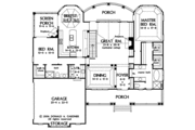 Colonial Style House Plan - 4 Beds 4 Baths 2977 Sq/Ft Plan #929-810 