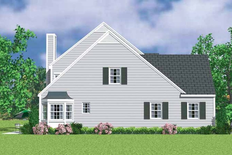 Architectural House Design - Exterior - Other Elevation 1 for Colonial House Plan #72-1117 - 4 bed, 3.5 bath