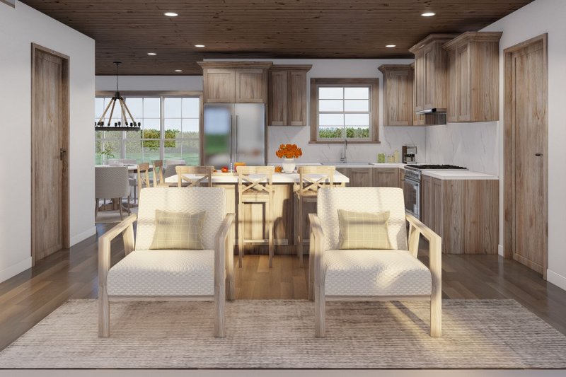 Architectural House Design - Interior - Family Room 2 for Cottage House Plan #923-418 - 3 bed, 3.5 bath
