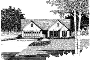 Mediterranean Exterior - Front Elevation Plan #56-657